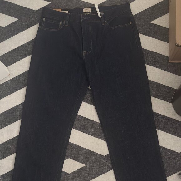 J.Crew Men’s Dark Wash Jeans – W34 L34 – 100% Cotton – NWT - Picture 1 of 6
